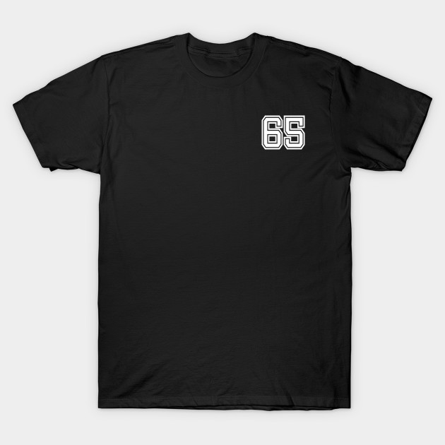 Number 65 for a sports team, group, or community T-Shirt by DariBangAngga